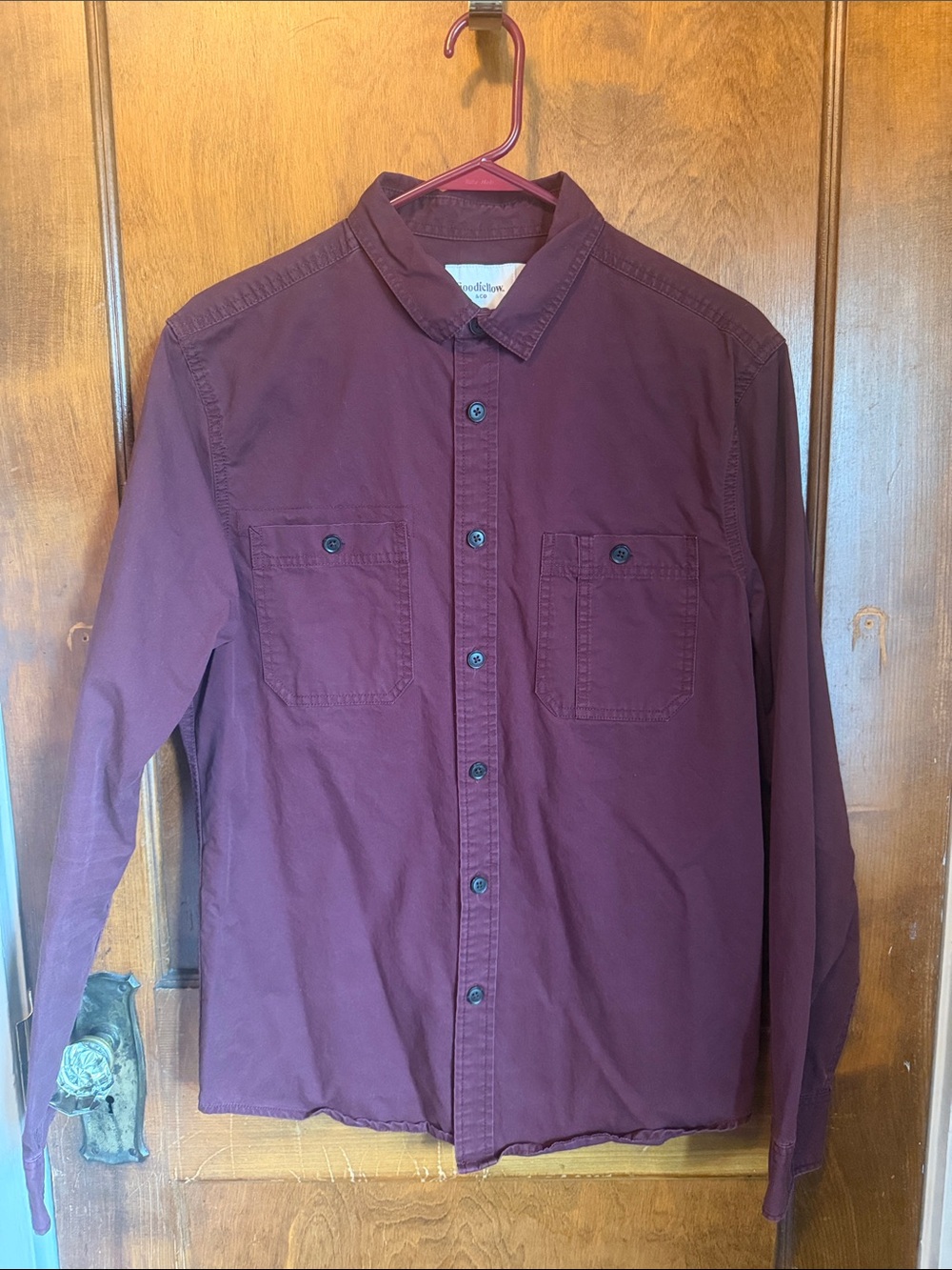 Goodfellow & Co Men's Button-Down Shirt in Burgundy